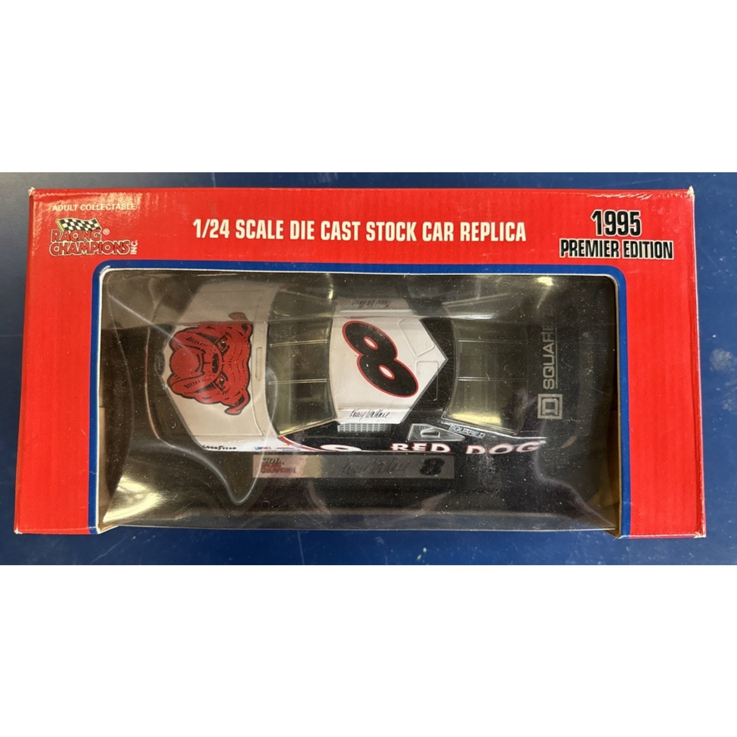 1995 #8 KENNY WALLACE 1:24 RED DOG RACING CHAMPIONS NIB