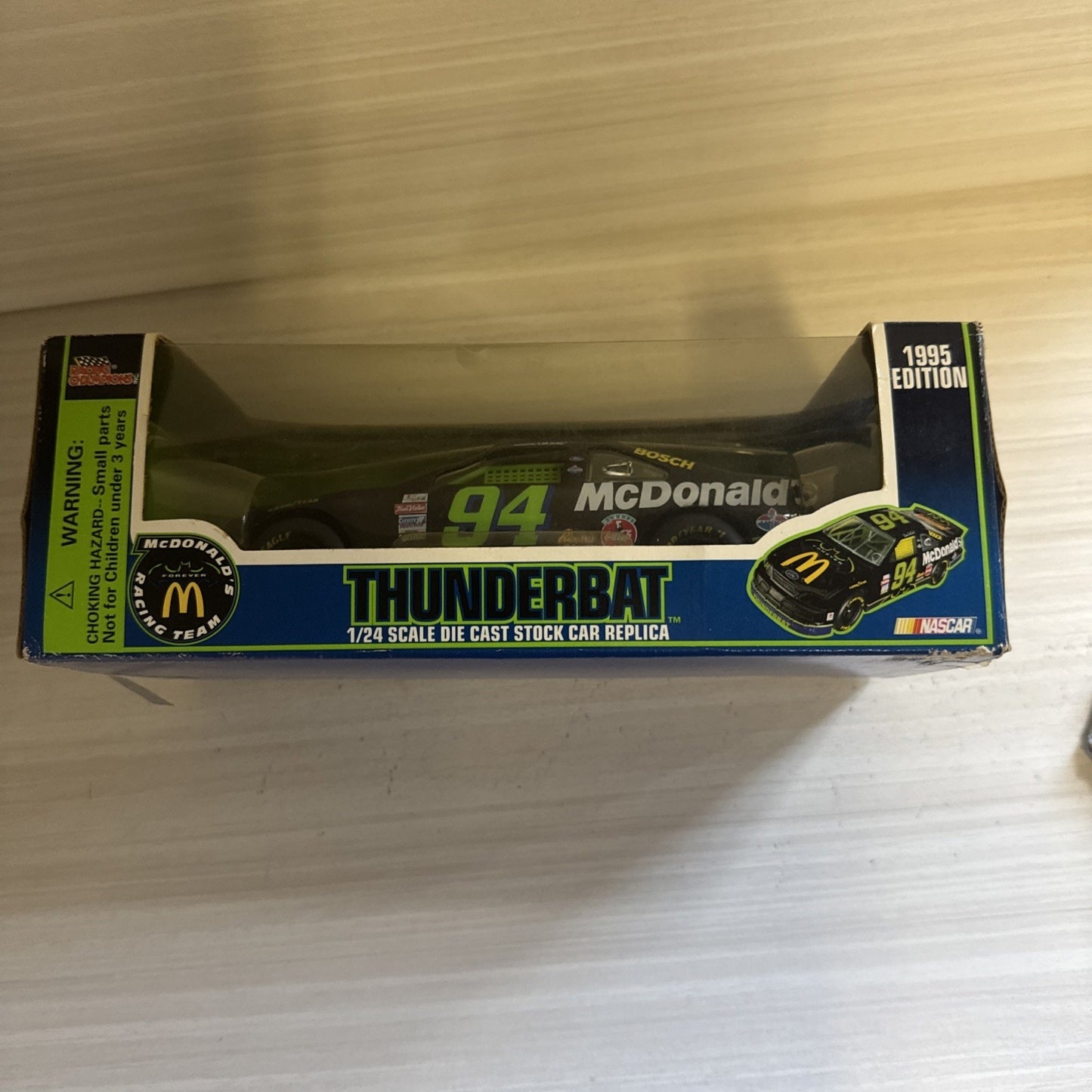 1995 Racing Champions 1:24 Bill Elliott #94 McDonald's Thunderbat – NIB NASCAR