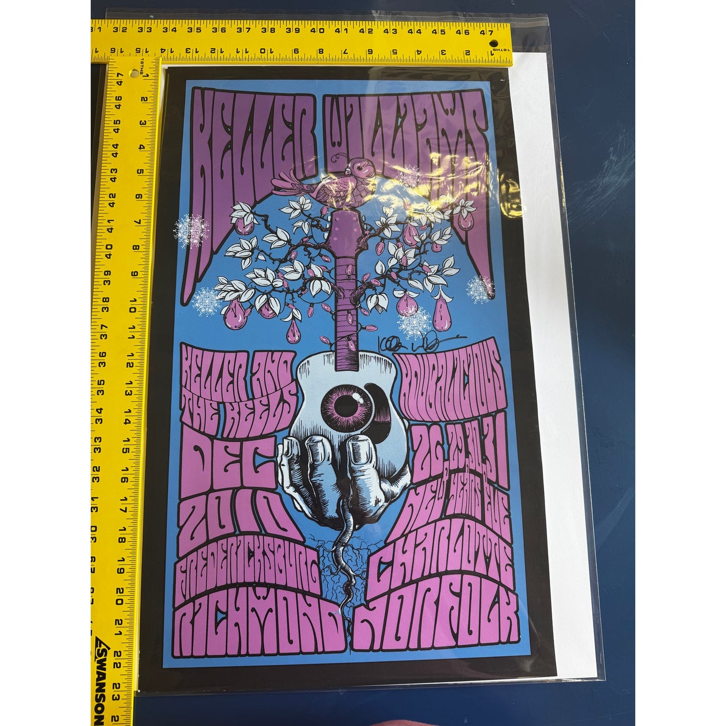 Keller Williams Signed Tour Poster – Dec 26–31, 2010 – 23x14 – Limited Print