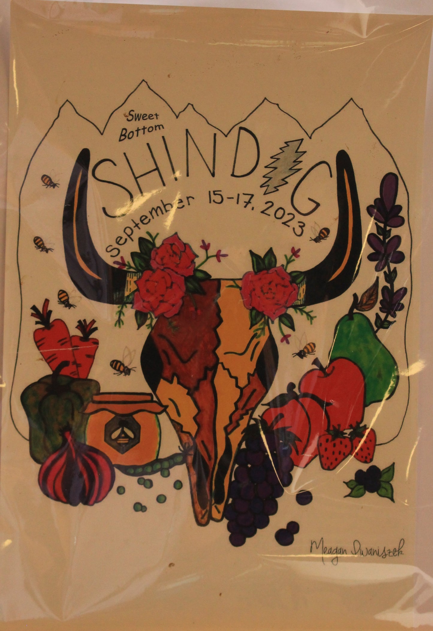 18 x12"-Sweet Bottom Shindig-09-15-23-Bent Mtn VA-Meagan Dwenisek-Signed-Poster