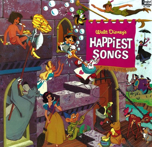 Various – Walt Disney's Happiest Songs (1967, Disneyland)