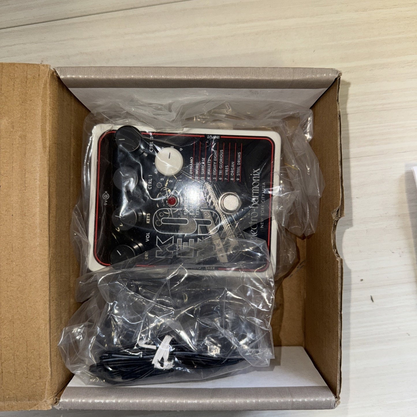 Electro-Harmonix Key 9 Electric Piano Machine Pedal w/ Box, Power, Manual