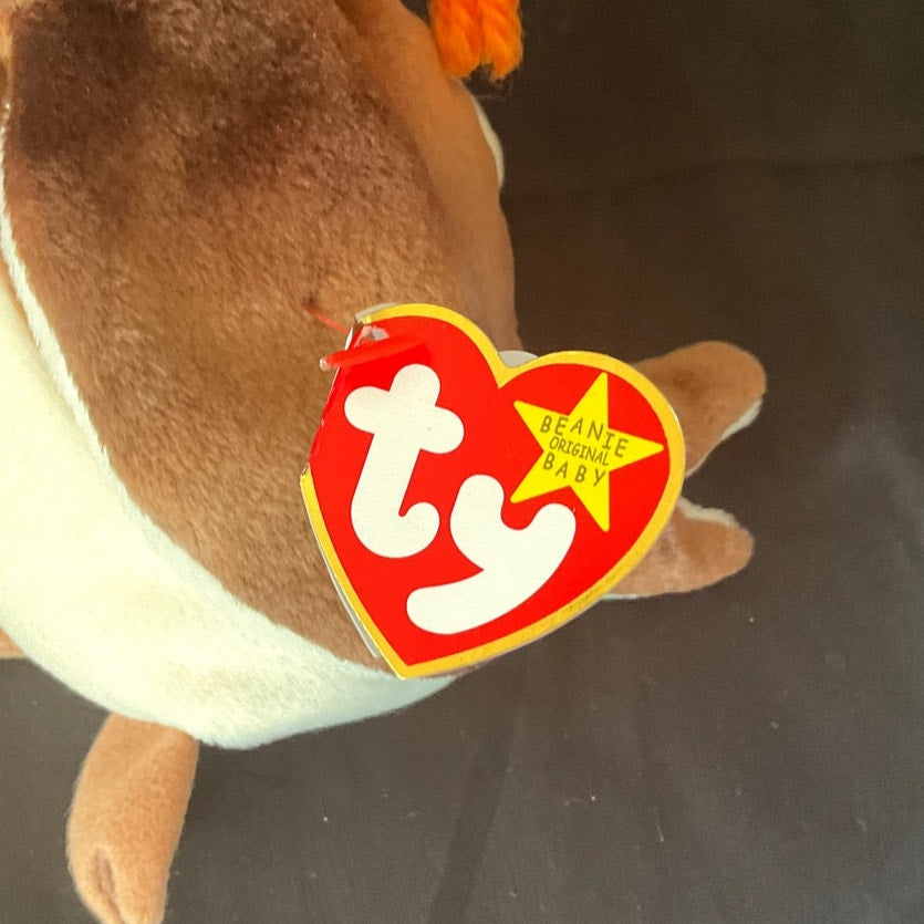 Vintage TY Beanie Baby - "Wise," 1997