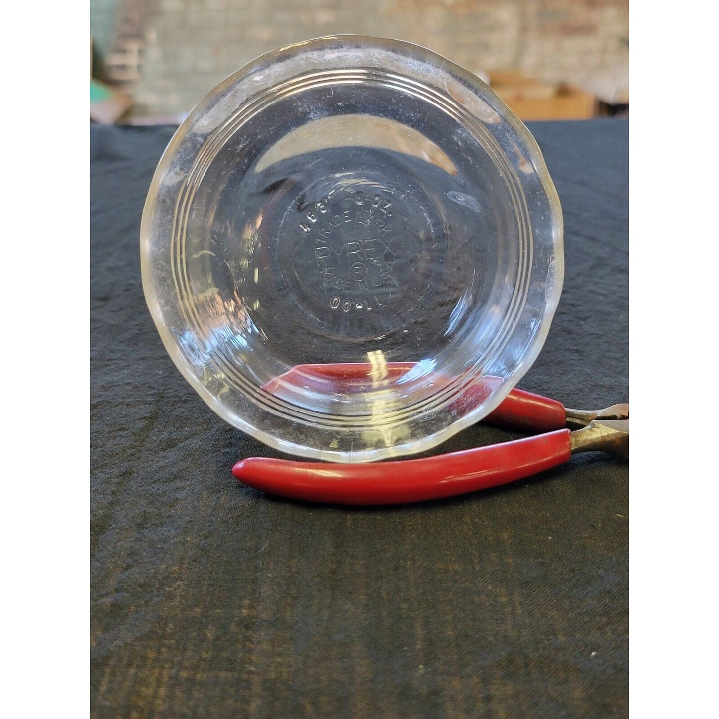 Vintage Pyrex 463 Clear Glass 6oz Custard Cups Set of Four