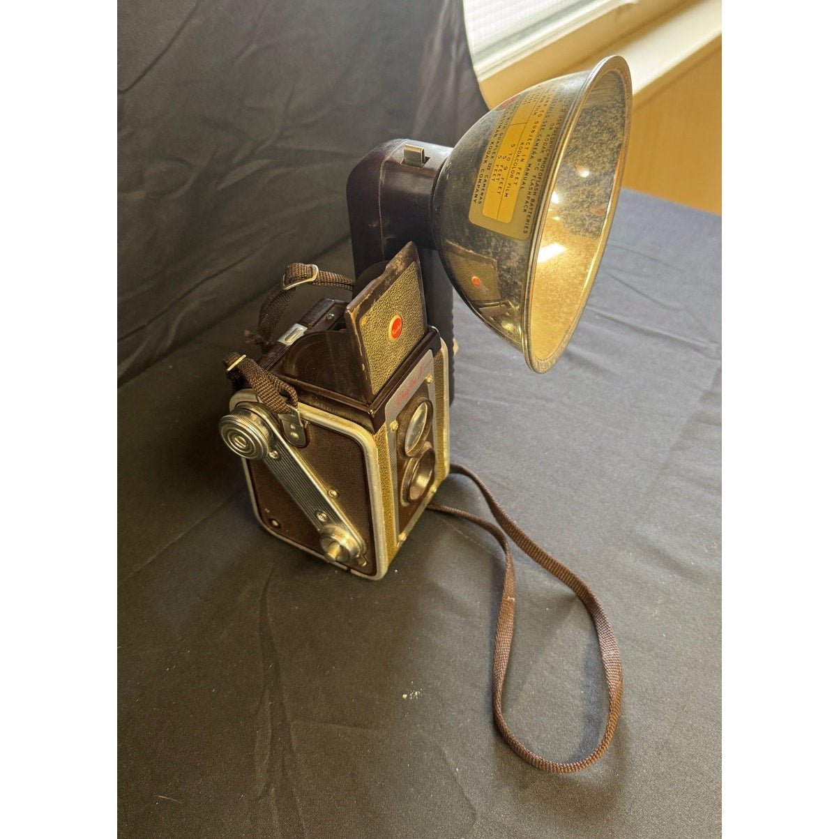 Vintage Kodak Duaflex IV 620 film Camera w/ Kodet Lens & Flash
