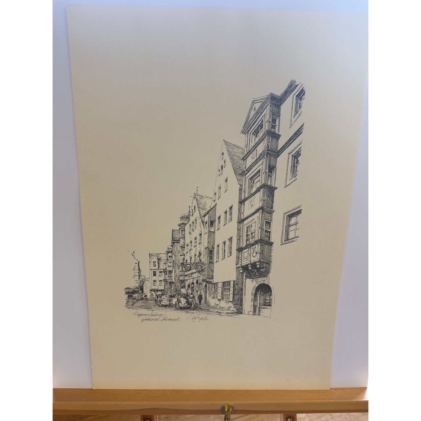 1960s Regensburg Drawings by Franz Emer – Folder II, 11 Signed Prints