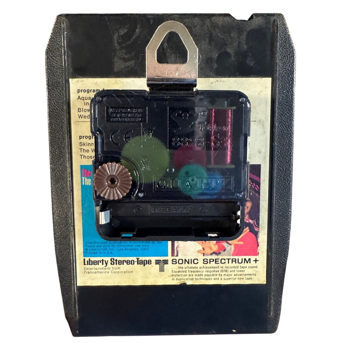 Cosmic Harmony: Upcycled Age of Aquarius 8-Track Clock