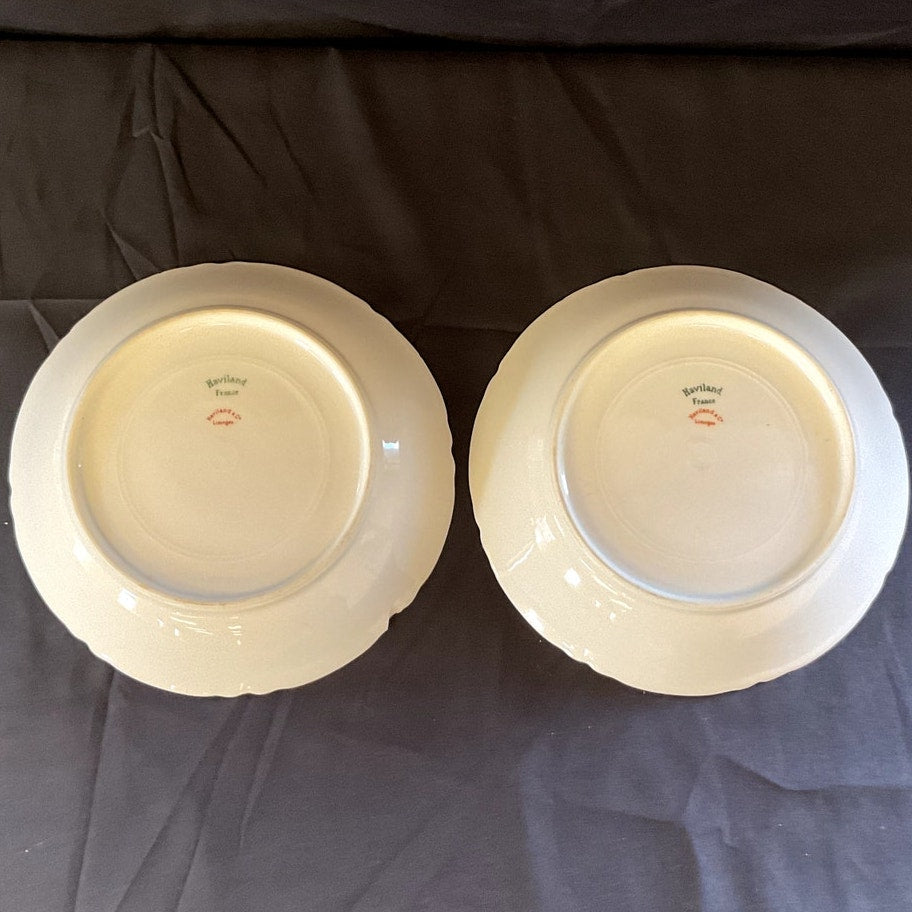 Haviland Limoges Soup Bowls circa 1889 - 1931 - Set of 2