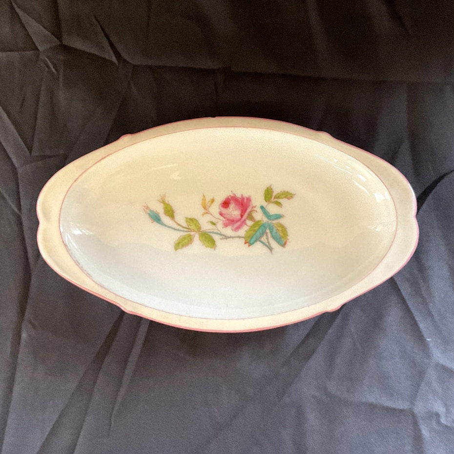 Antique Haviland Limoges Small Oval Serving Platter (Small Chip)