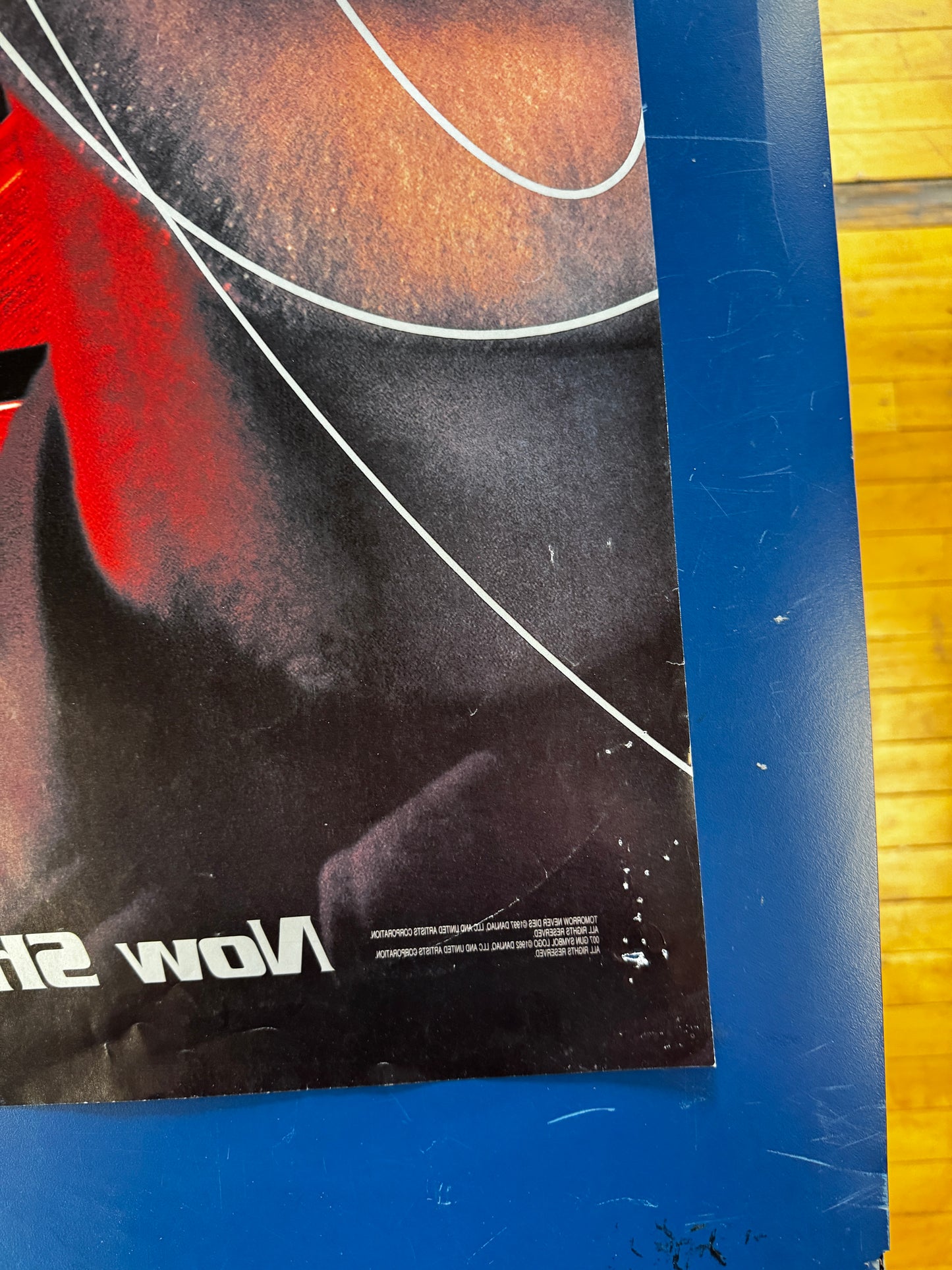 Tomorrow Never Dies (1997) original movie poster - back