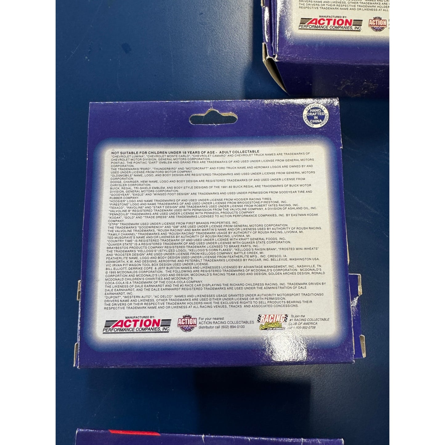 Lot of Seven Racing Action Platinum Series 1995 Trucks & Matching Trading Cards – #28, #52 (Ken Schrader), #7, #16, #84 (Joe Ruttman), #71, #16