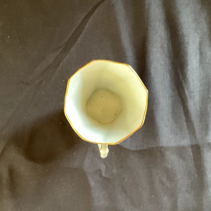 Royal Crest China Demitasse Light Blue w/ Gold Trim Cup & Saucer - Set of 5