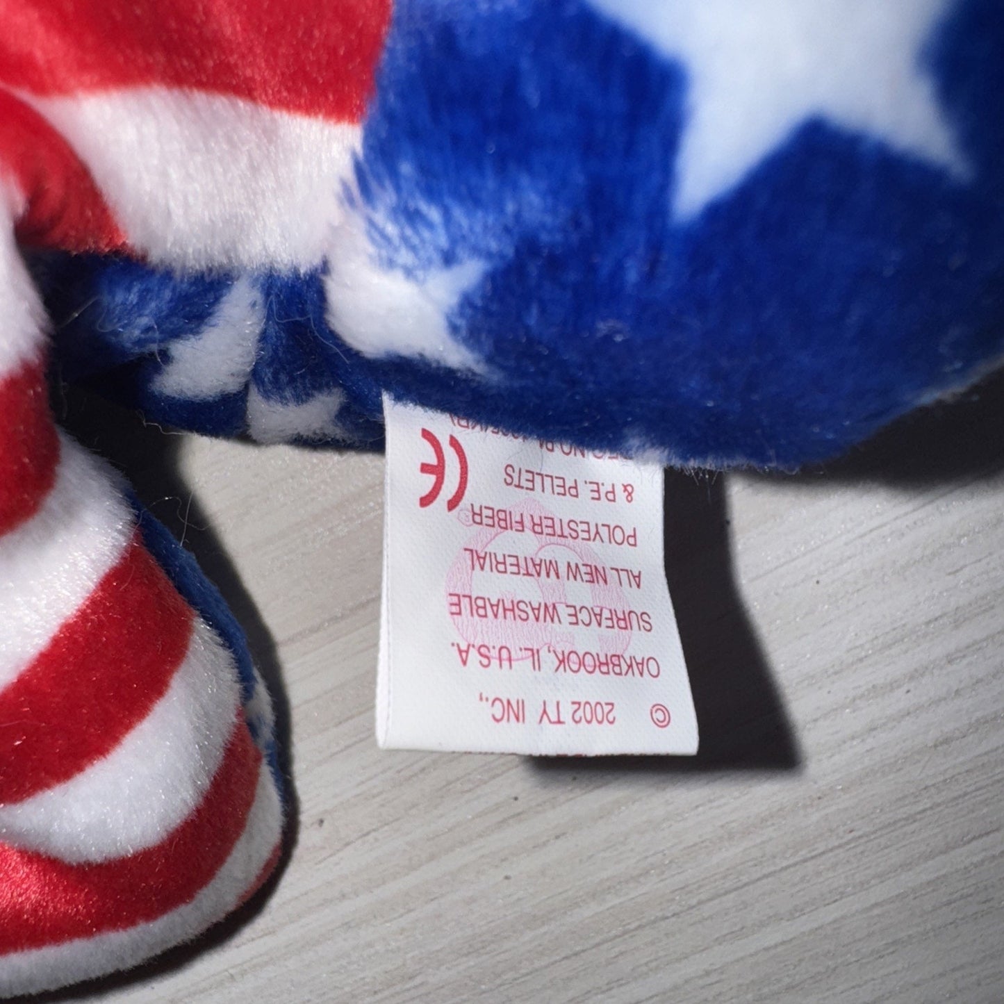 TY Beanie Babies Liberty Bears Lot of 3 VTG 2001 USA Tags RWB Clean Protected
