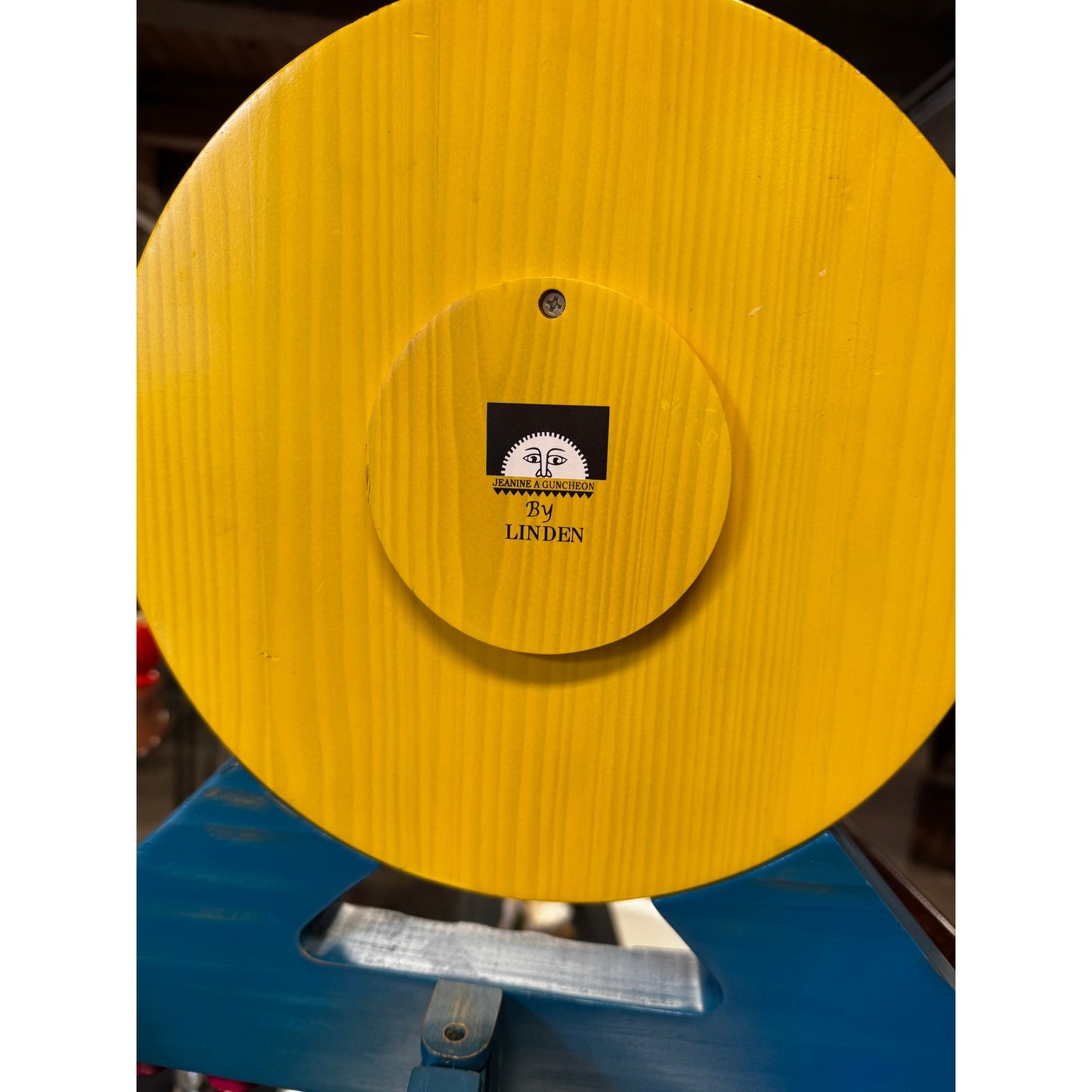 Whimsical Wooden Art Linden Clock by Jeanine A. Guncheon