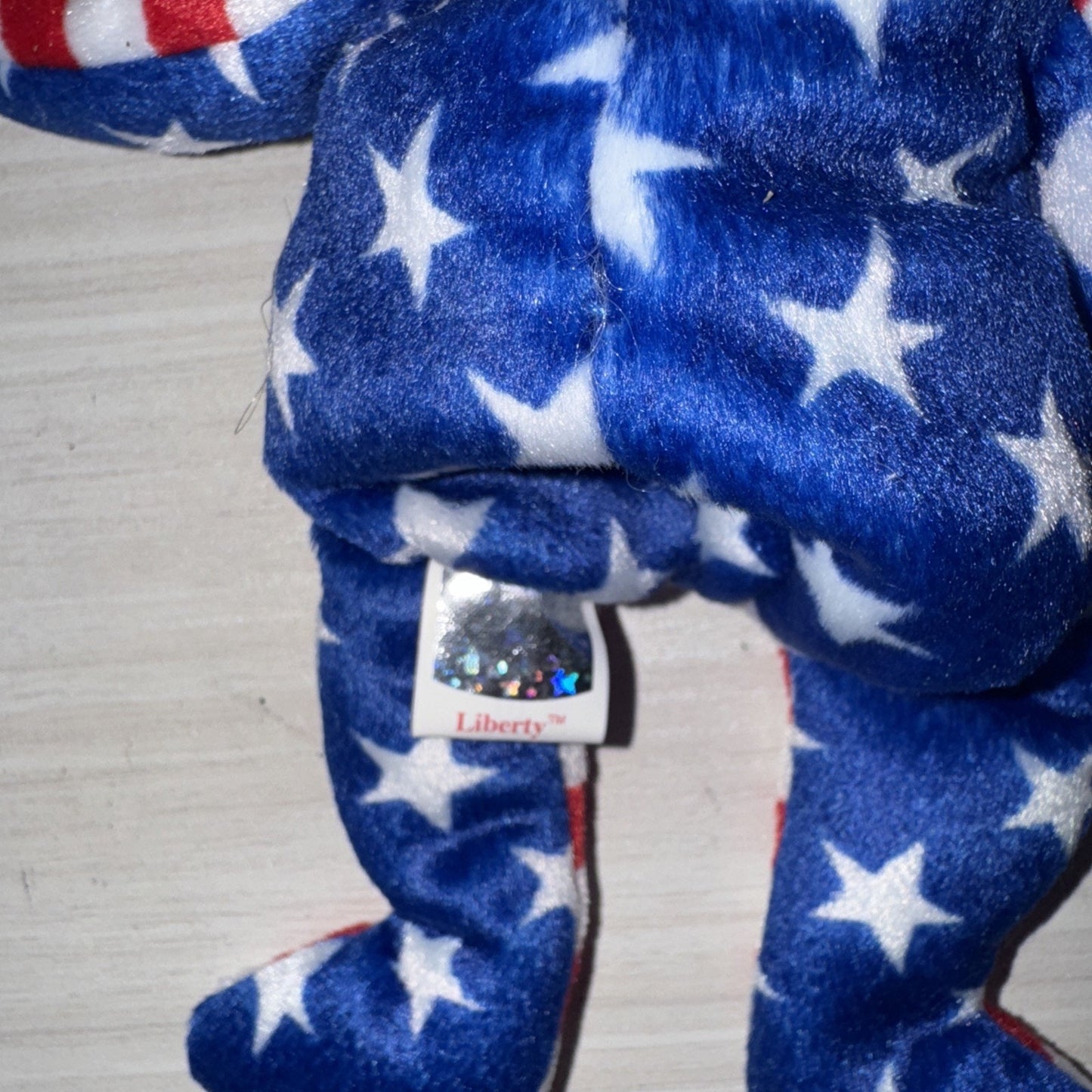 TY Beanie Babies Liberty Bears Lot of 3 VTG 2001 USA Tags RWB Clean Protected