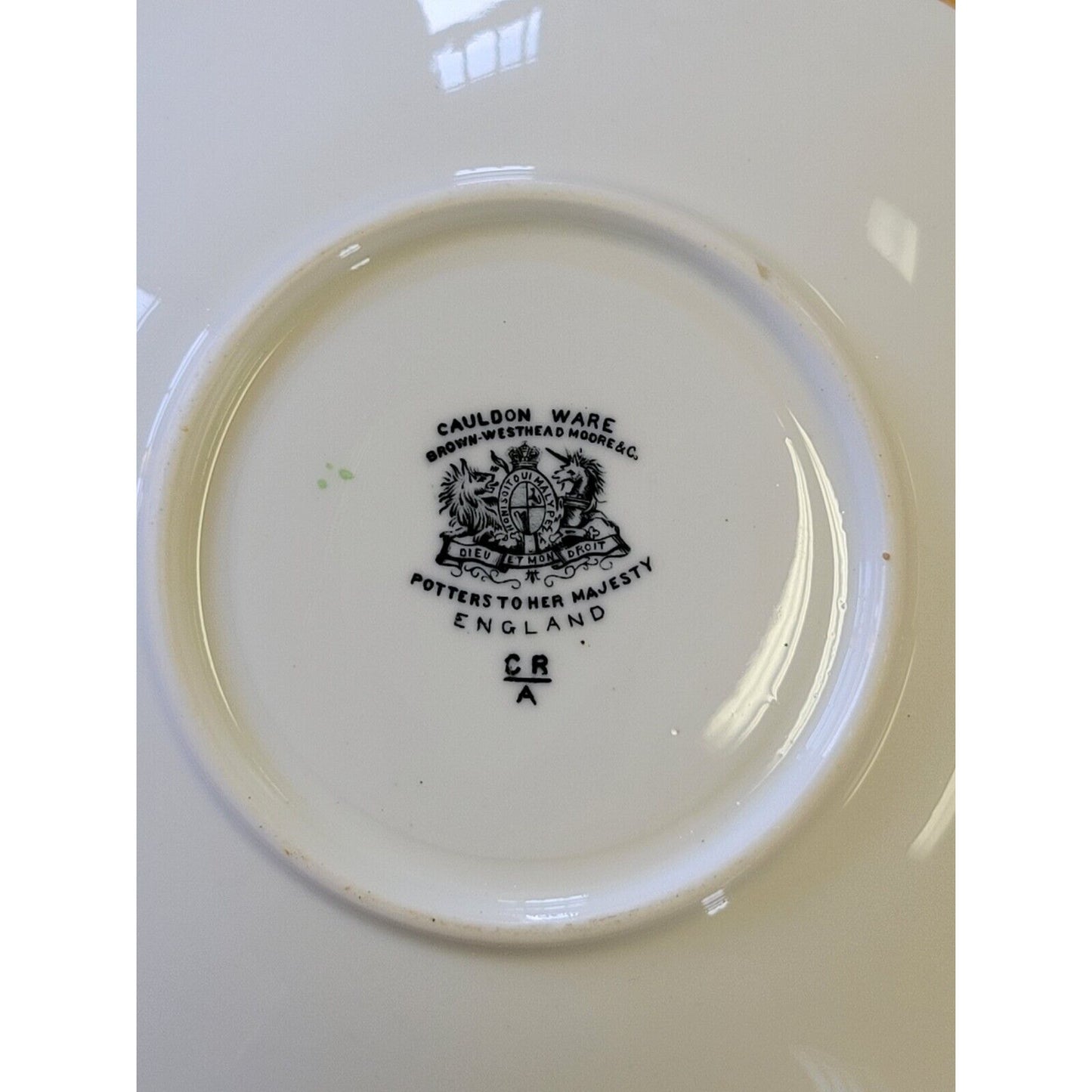 Rare Antique Cauldon Ware Brown-Westhead Moore & Co. Teacup Saucer