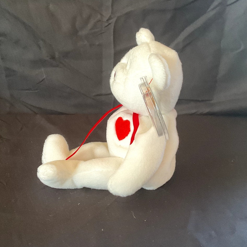 (Rare) Vintage + Collectible TY Beanie Baby - "Valentino," 1994, w Errors