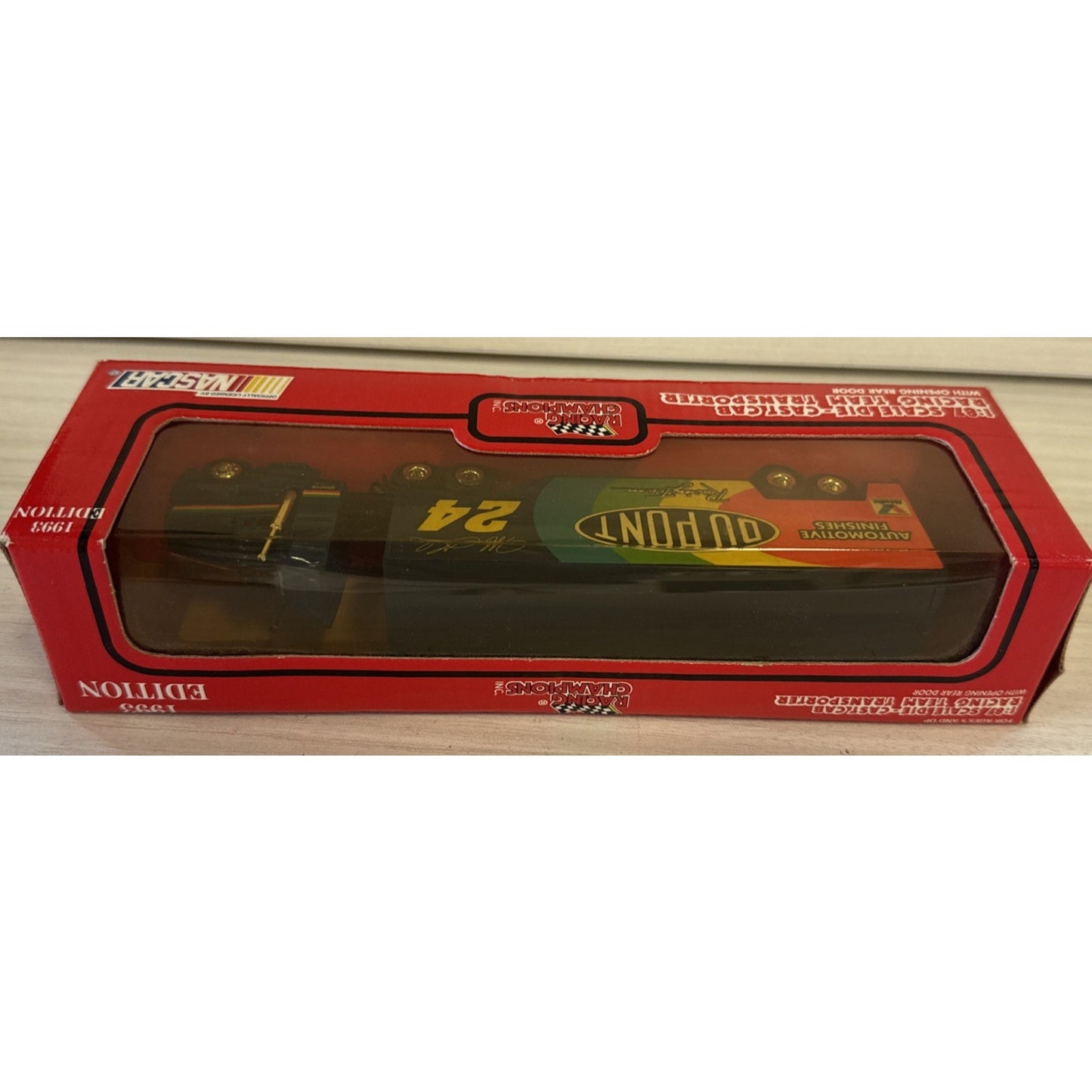 1993 Racing Champions 1:87 Jeff Gordon Diecast NASCAR Hauler – Vintage NIB