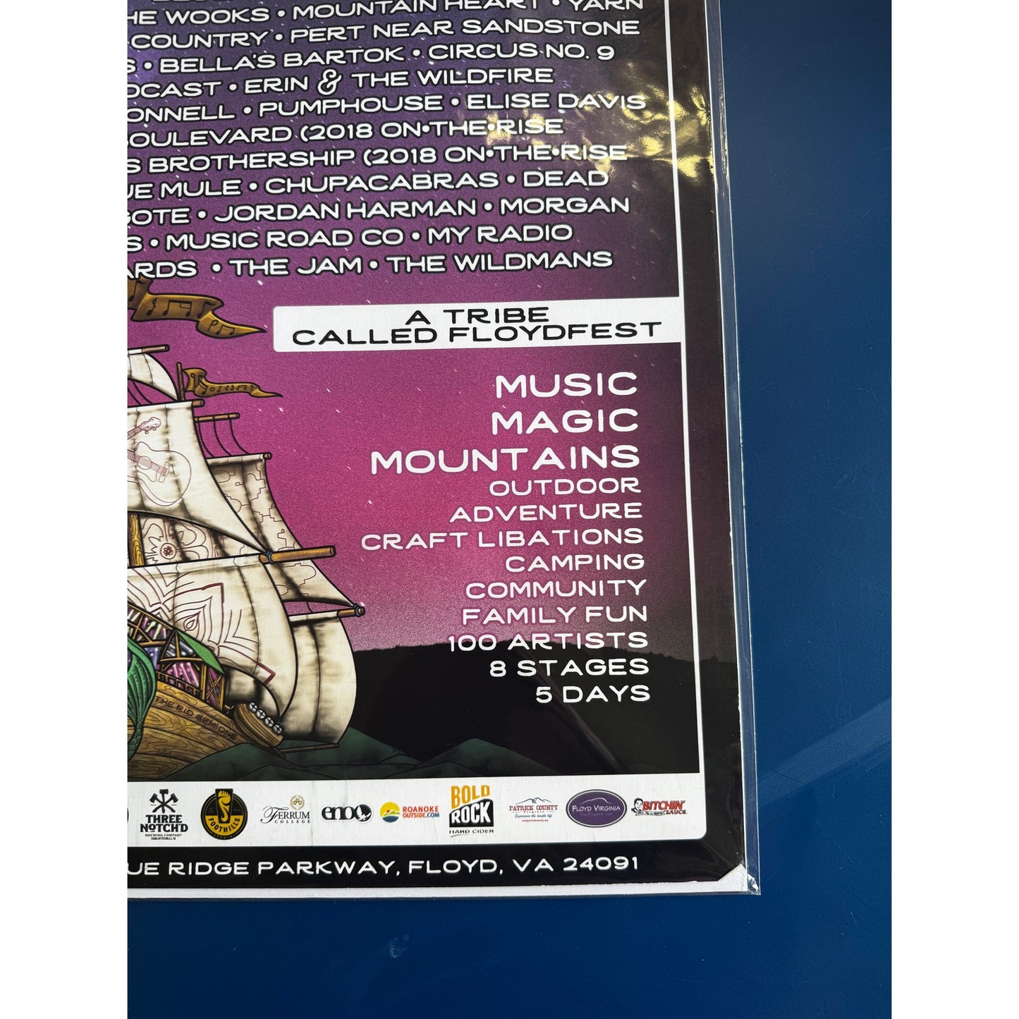 Floyd Fest Poster – The Voyage Home – Floyd VA – July 24–28, 2019