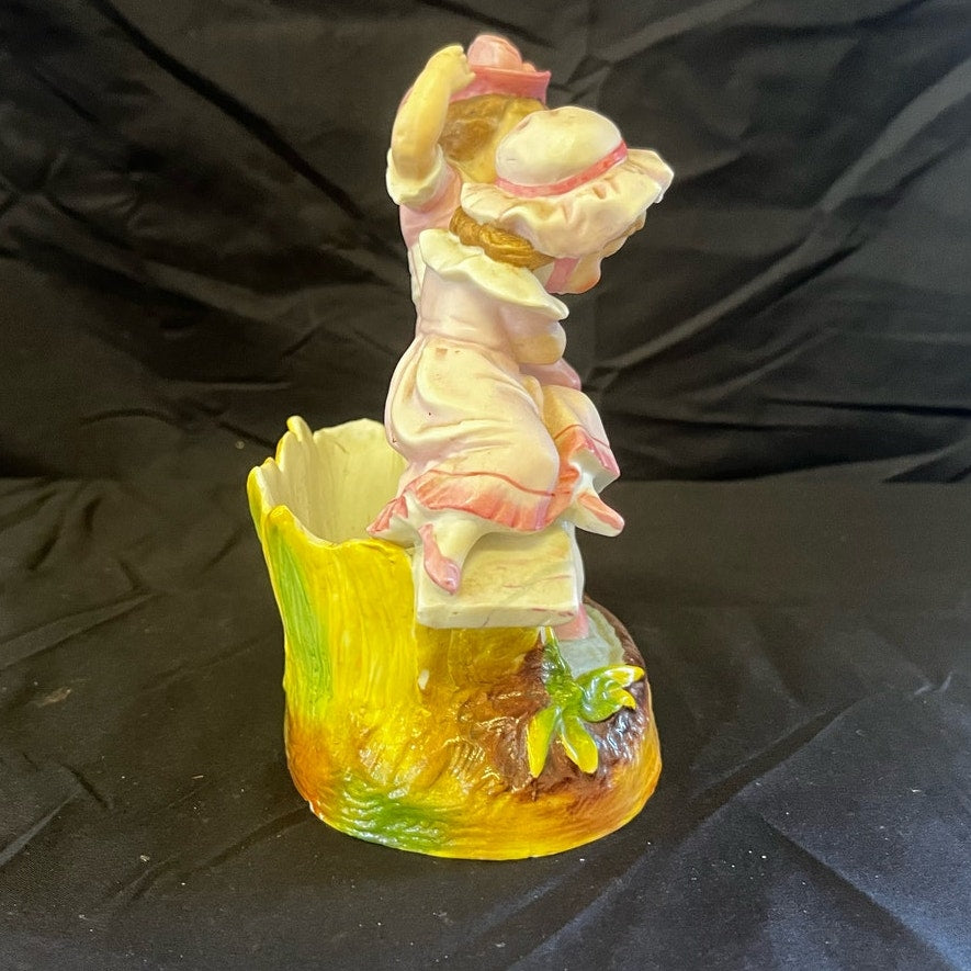 Vintage Figurine Vase/Planter
