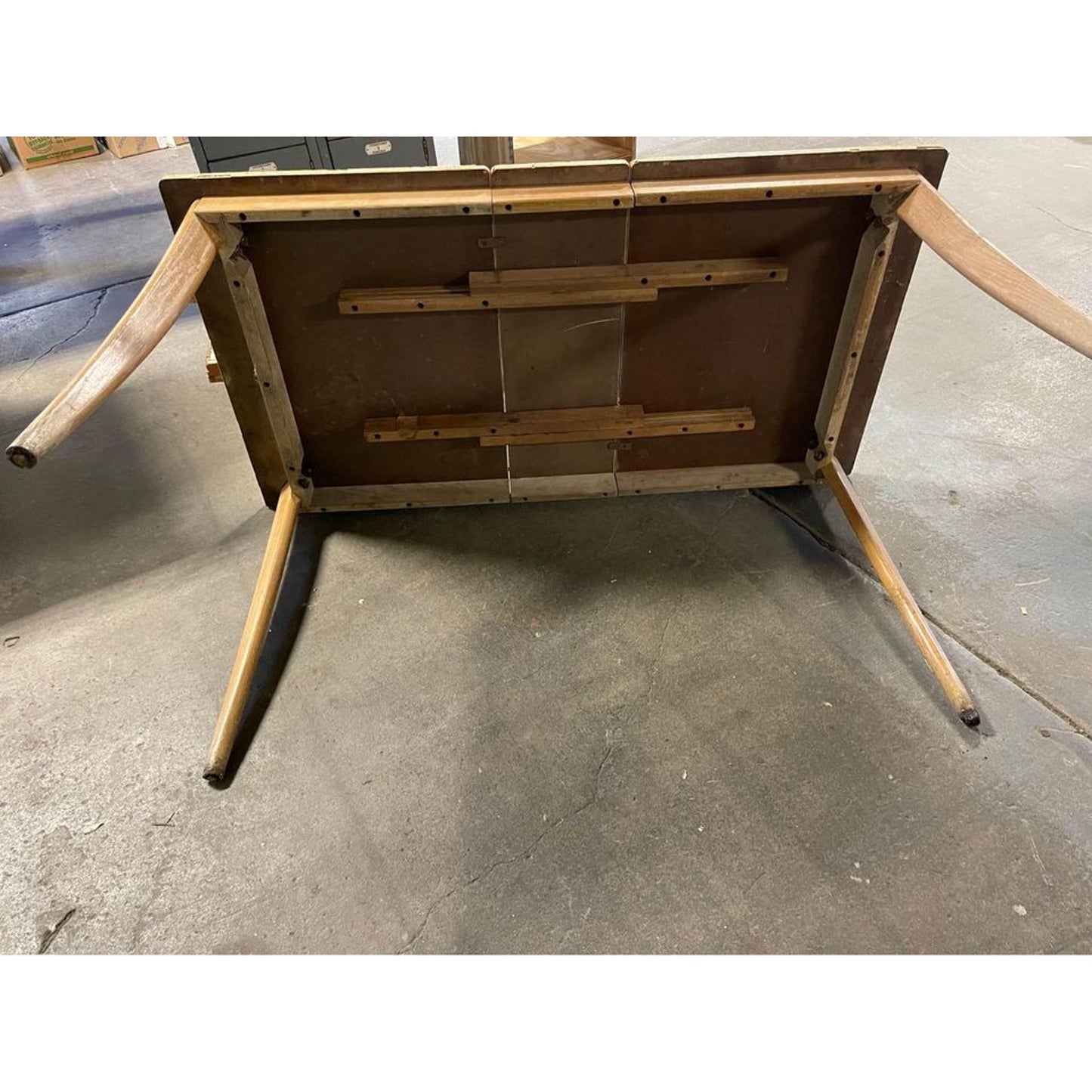 Mcm Kitchen Table with Drop Leaf 55 1/2"� X 29 3/4" With Leaf