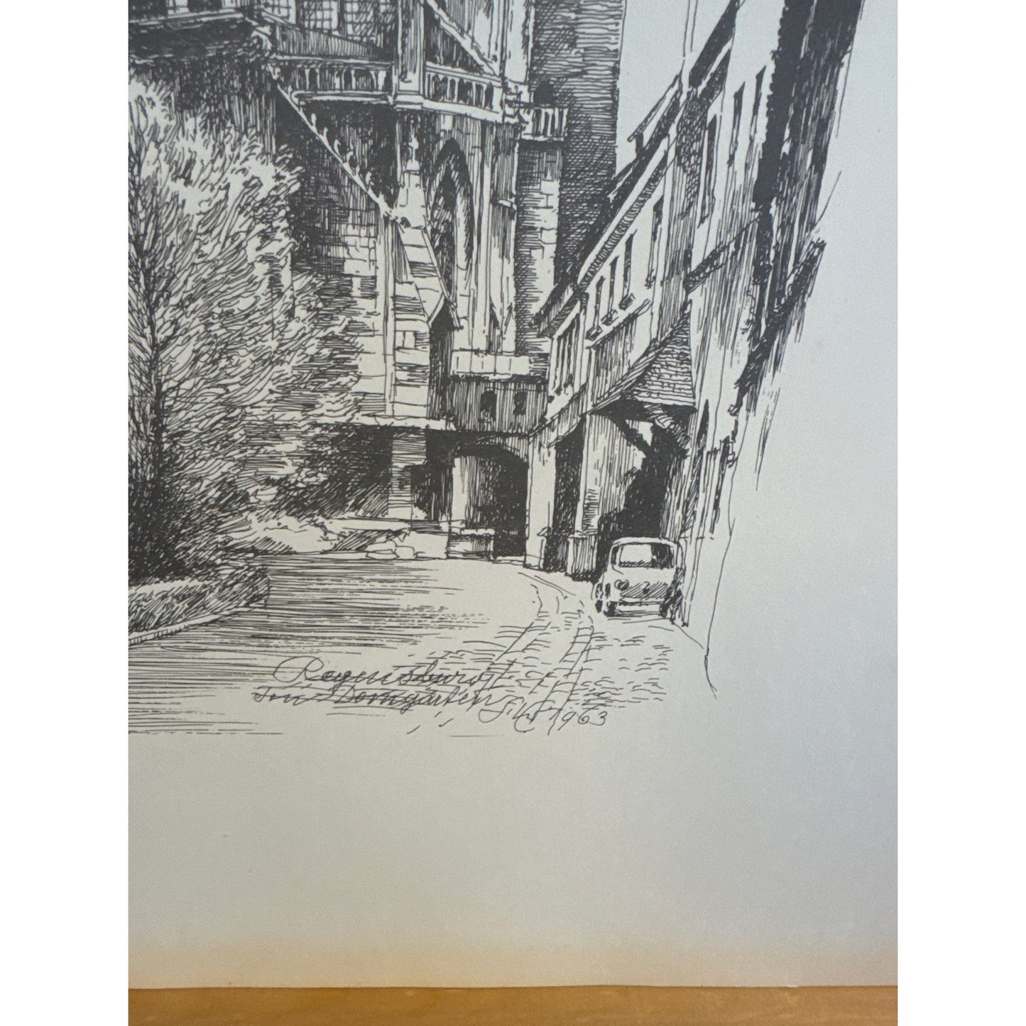 1960s Regensburg Drawings by Franz Emer – Folder II, 11 Signed Prints