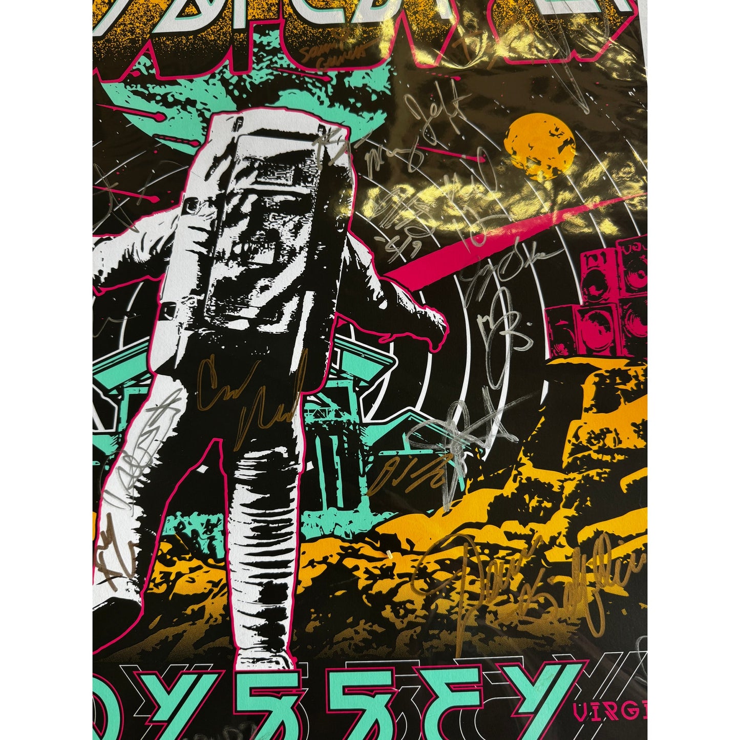 Floyd Fest Odyssey Poster – Signed by Artists – July 21–25, 2021 – 24x18