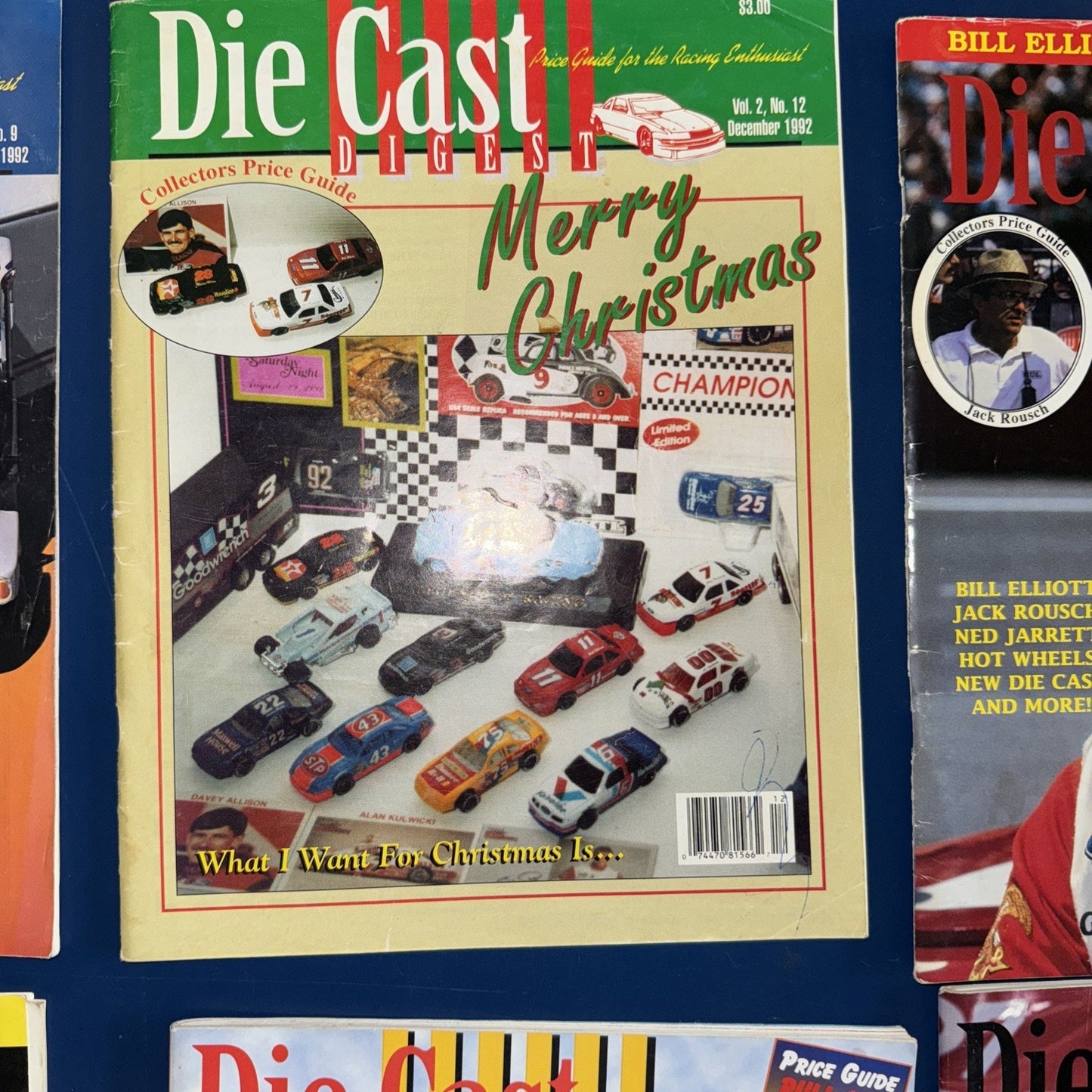 Lot of 8 Die Cast Digest NASCAR Mags Jeff Gordon Labonte Wallace Jarrett