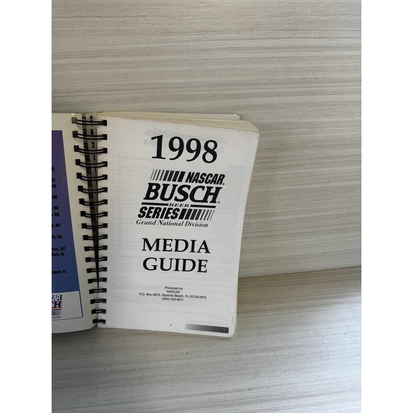 1998 NASCAR Busch Series Media Guide 50th Anniv Randy LaJoie FINA #74 RARE