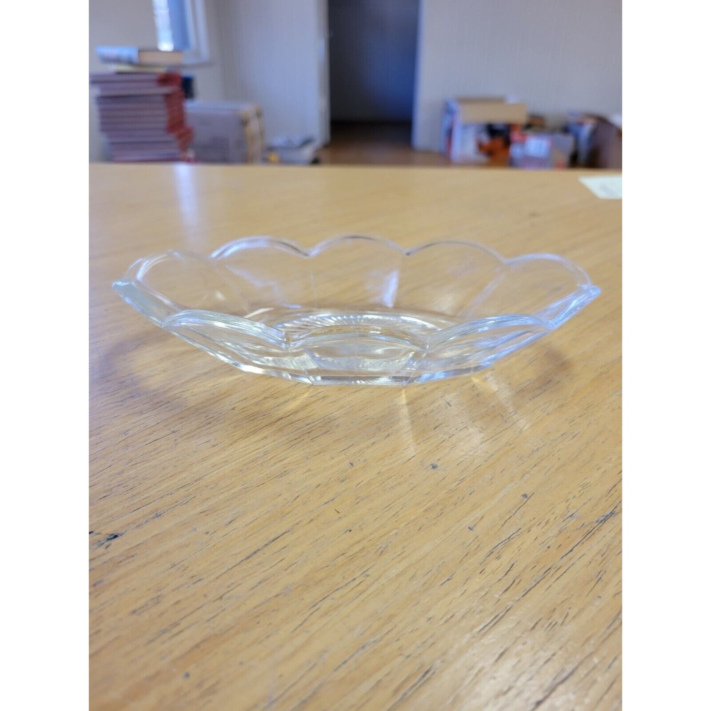 Vintage Clear Glass Banana Split Serving Bowl