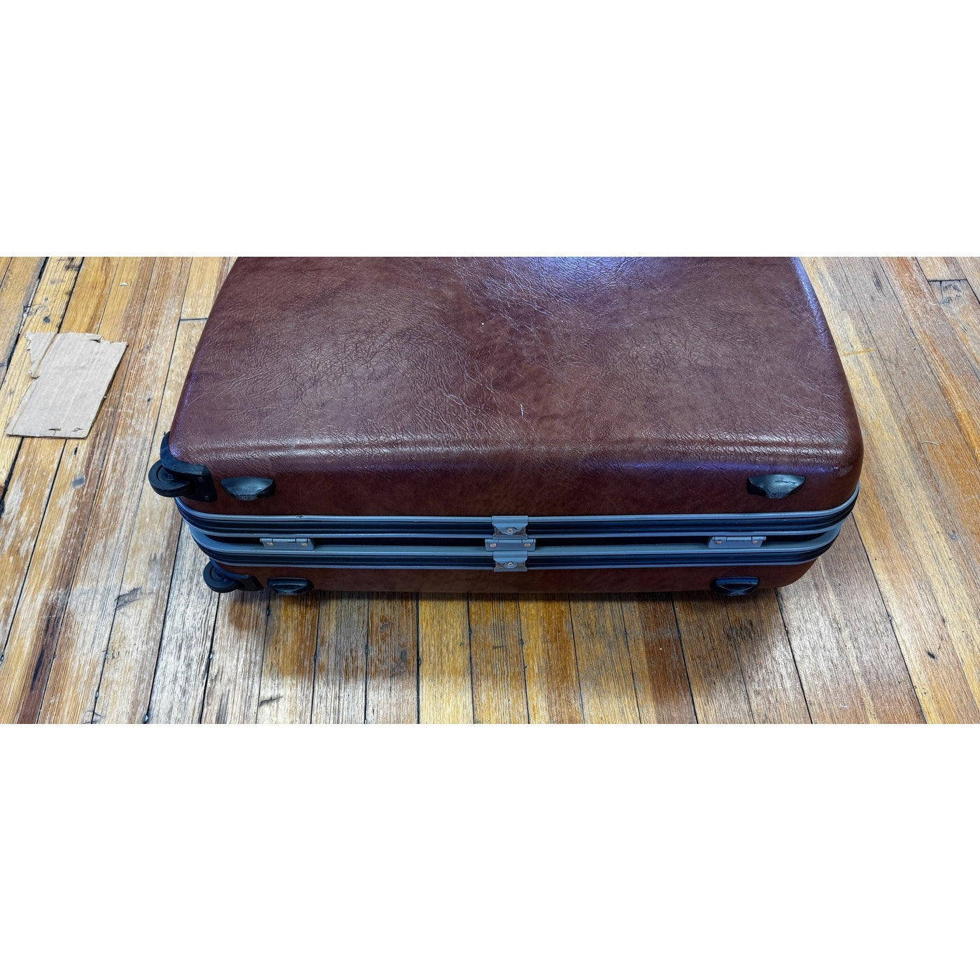 Vintage 1970's Samsonite Survivor Series 28" Rolling Suitcase Sealed Product Info w/ Key