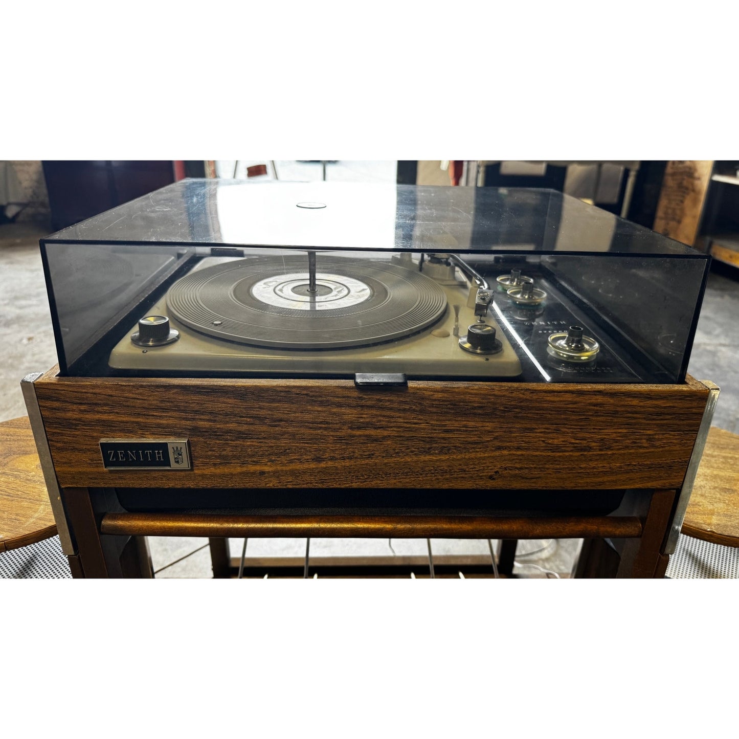 Zenith Circle of Sound Turntable w/ Cart Tested, Rare 1967 System