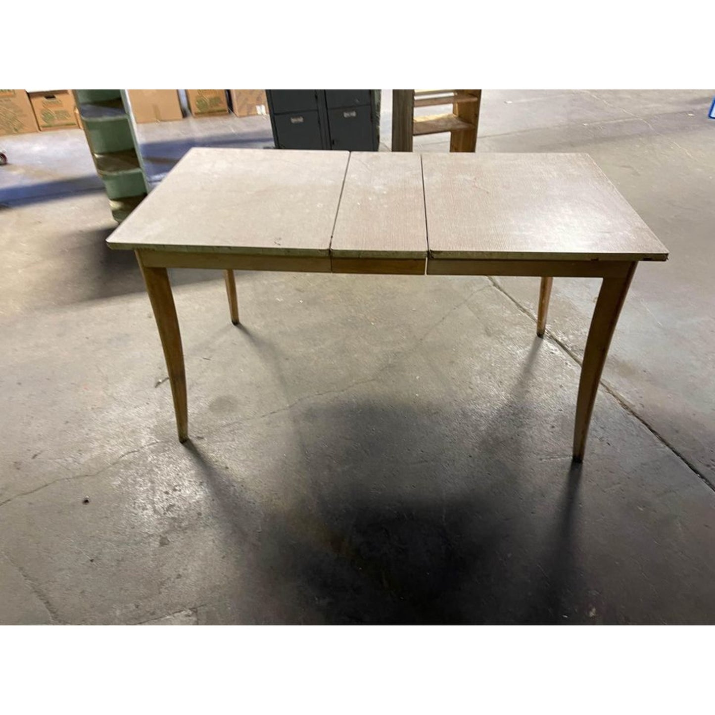 Mcm Kitchen Table with Drop Leaf 55 1/2"� X 29 3/4" With Leaf