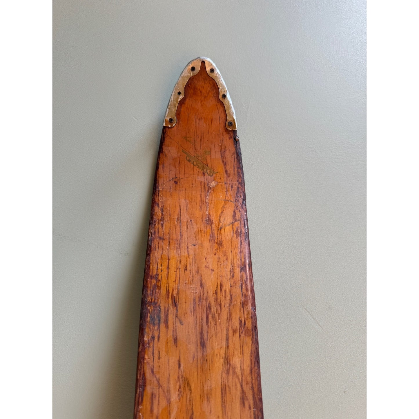 Vintage Groswold 70" Wood Skis with Dartmoth Precision Bindings - Decorative Ski Chalet Wall Art