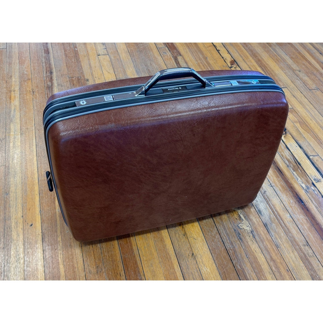 Vintage 1970's Samsonite Survivor Series 28" Rolling Suitcase Sealed Product Info w/ Key