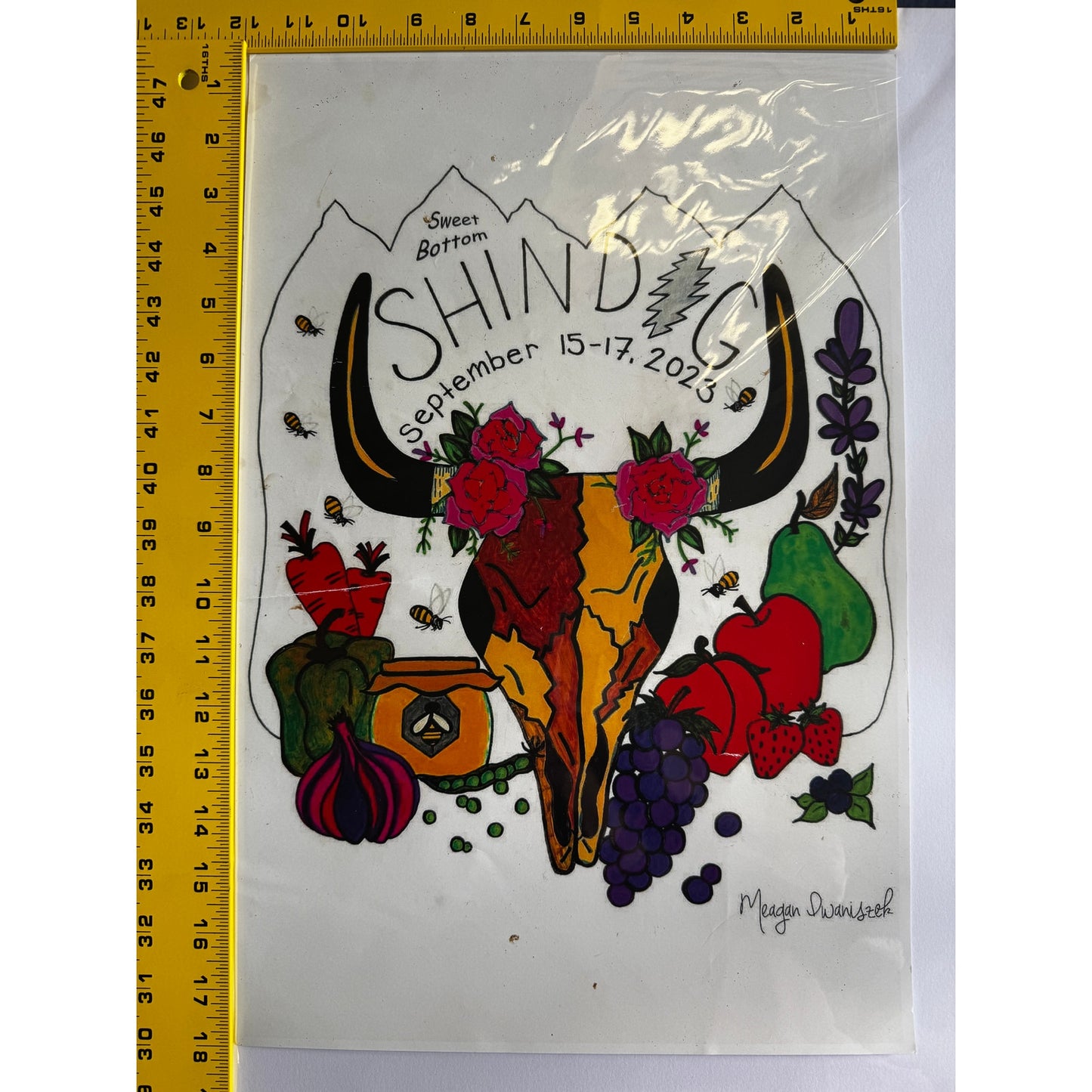 18 x12"-Sweet Bottom Shindig-09-15-23-Bent Mtn VA-Meagan Dwenisek-Signed-Poster
