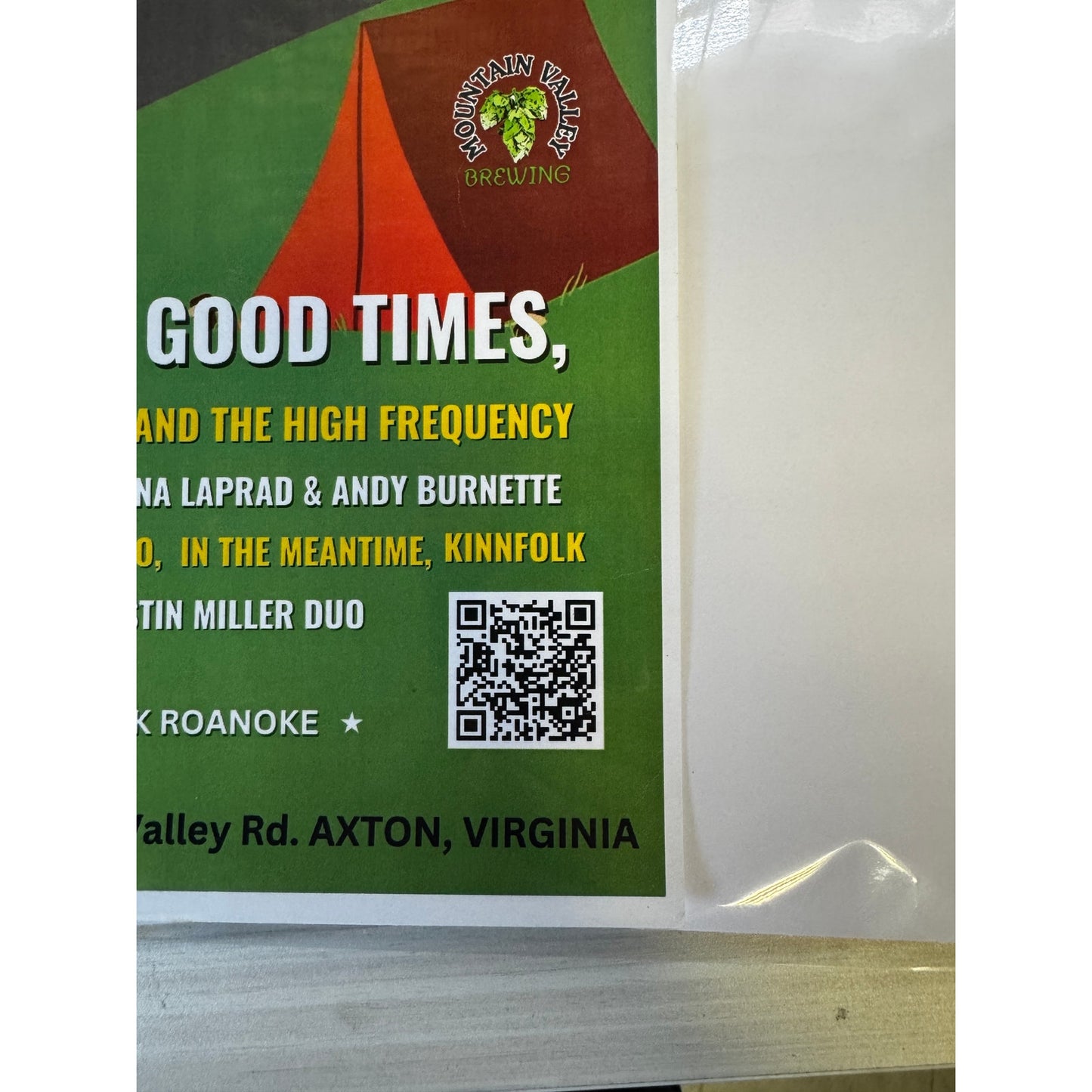 18" x 12"-Sunbrine Music Fest06-23-23 - 06-25-23-Axton, VA-Festival Poster