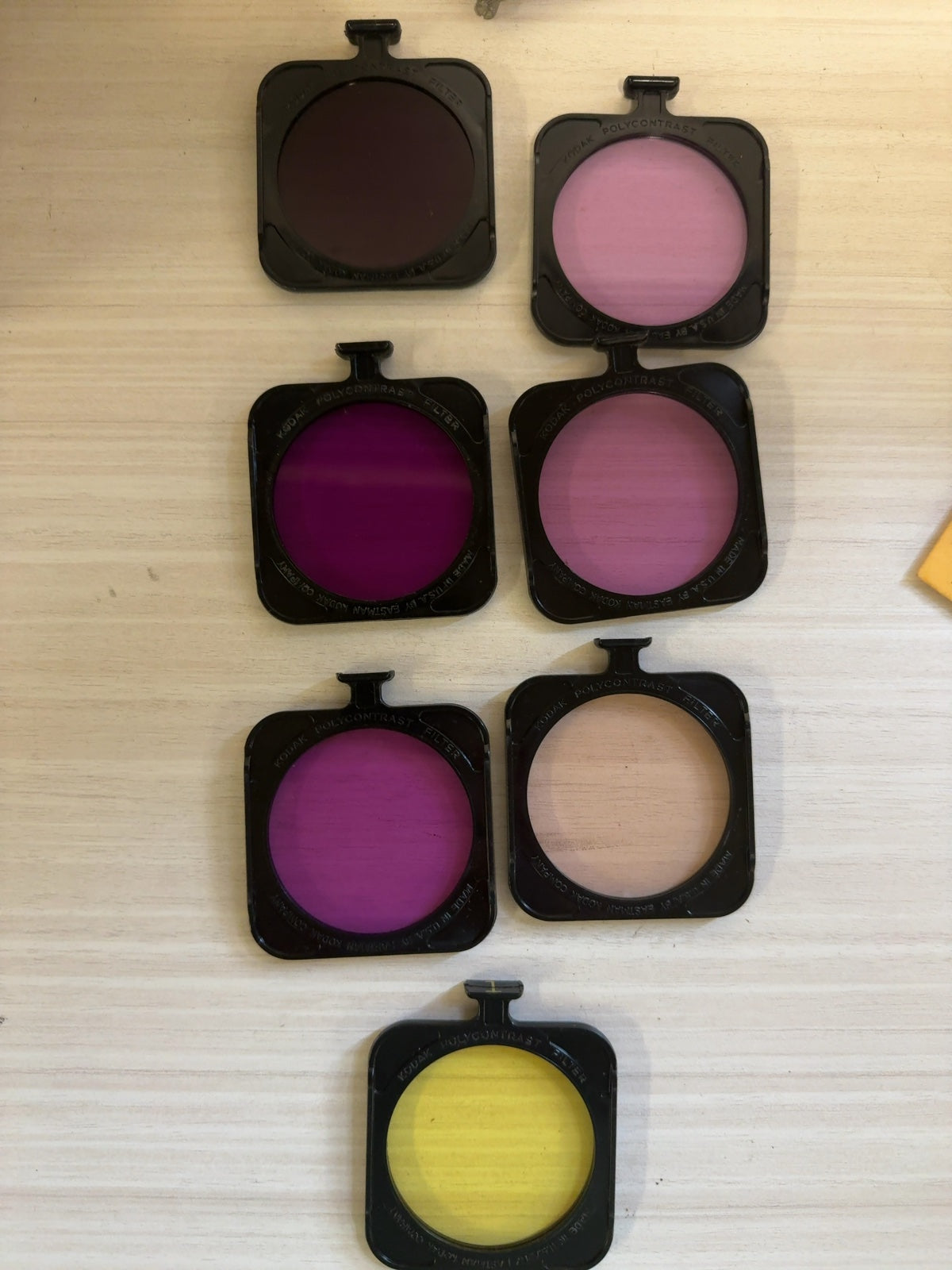Kodak Polycontrast Filter Kit Model A darkroom enlarging filters CAT 153 8032