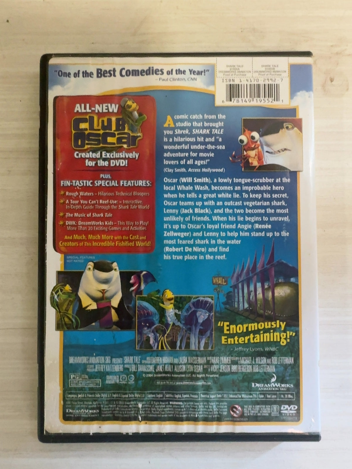 Shark Tale (DVD, 2004) Standard Very Good Will Smith DreamWorks Robert De Niro