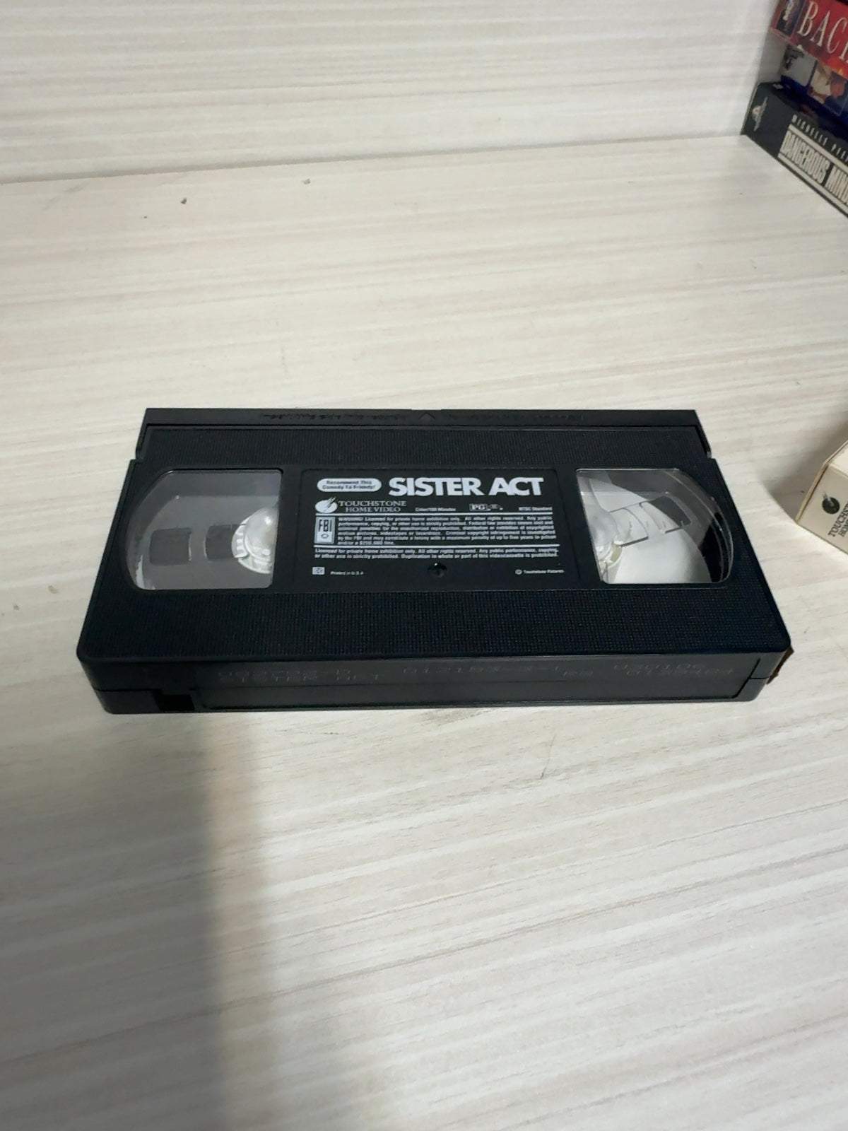 Sister Act (VHS, 1992) Whoopi Goldberg Touchstone Home Video Very Good