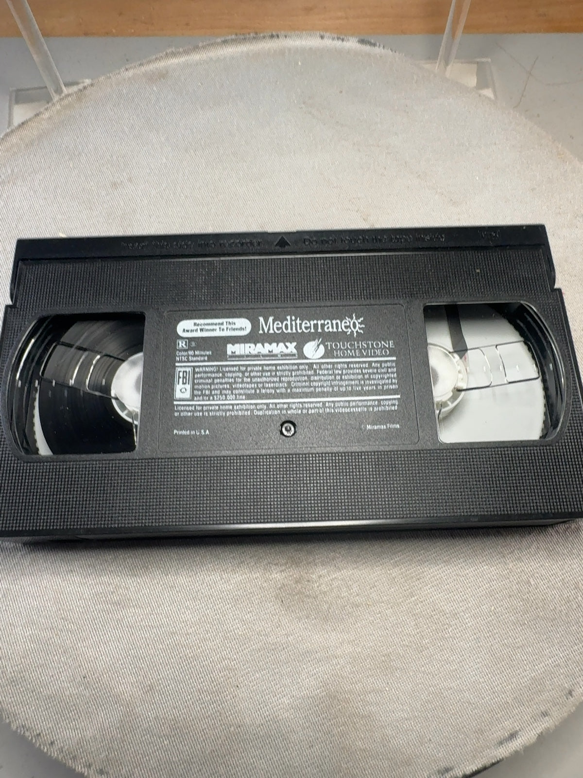 Mediterraneo (VHS, 1991) Diego Abatantuono Touchstone Home Video Very Good