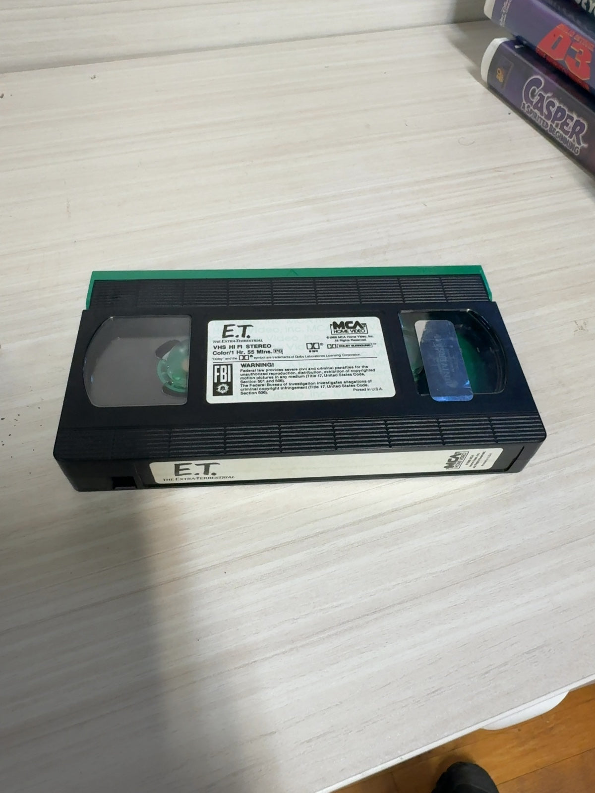 E.T. the Extra-Terrestrial (VHS, 1982) Henry Thomas MCA Home Video Very Good