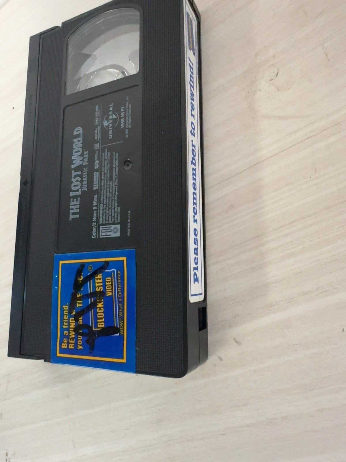 The Lost World: Jurassic Park (VHS, 1997) Jeff Goldblum Universal Very Good