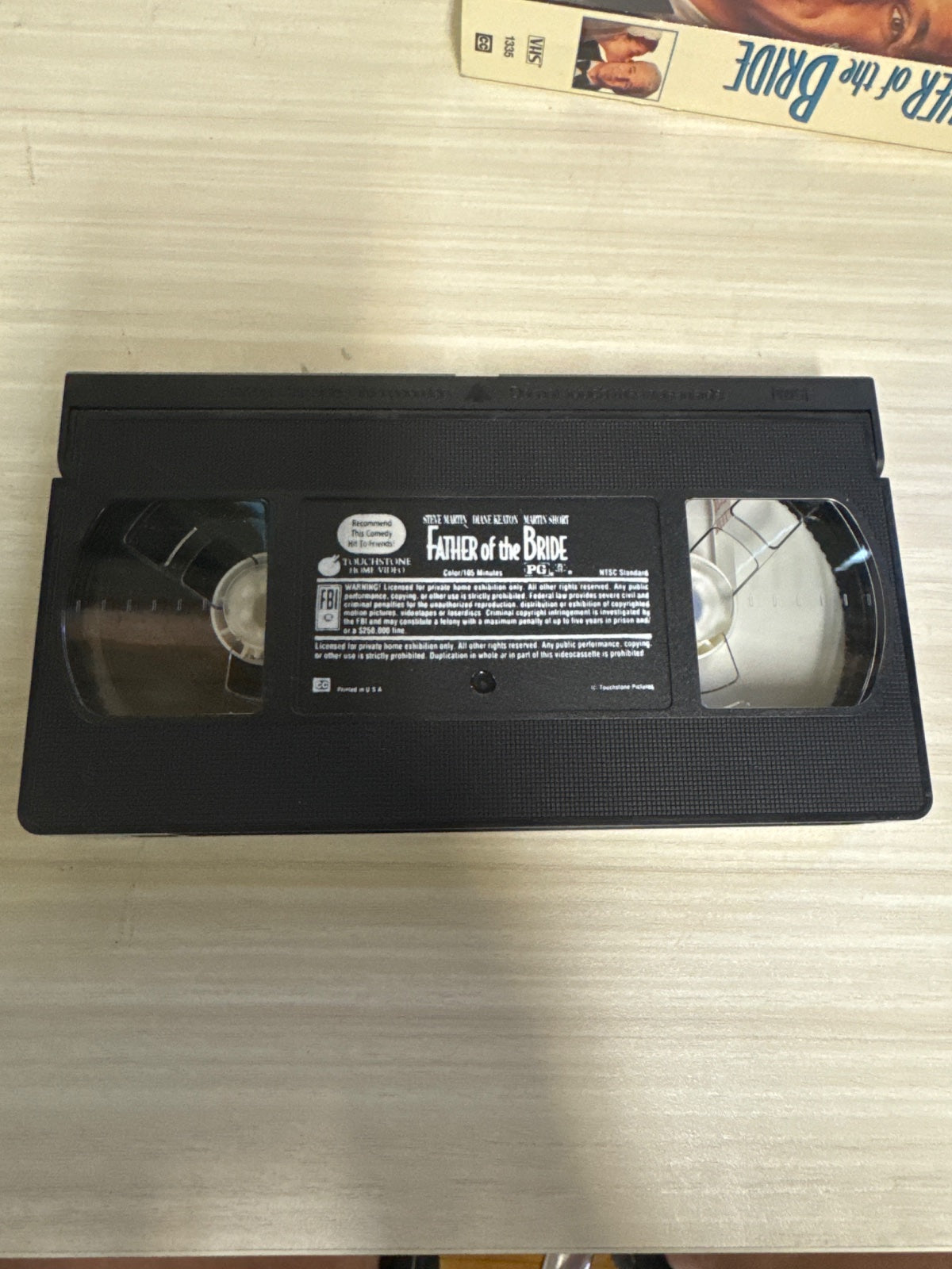 Father of the Bride (VHS, 1991) Steve Martin Touchstone Home Video Very Good