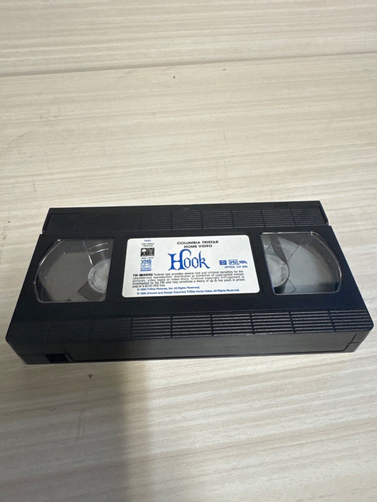 Hook (VHS, 1991) Robin Williams Columbia TriStar Home Video Very Good