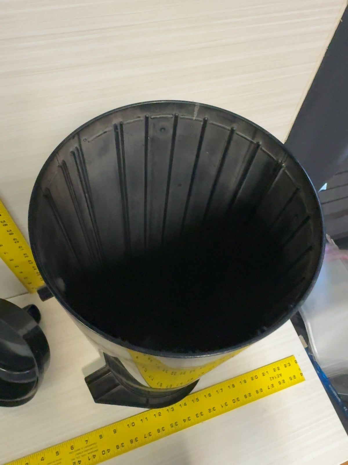 Large Black Plastic Darkroom Print / Film Washer Developing Tank with Lid