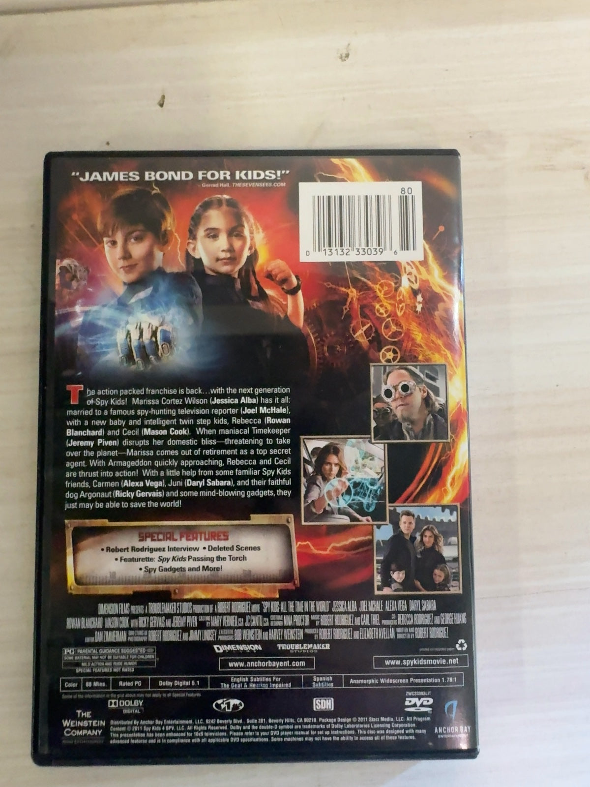 Spy Kids 4 (DVD, 2011) Very Good Rowan Blanchard Anchor Bay Entertainment