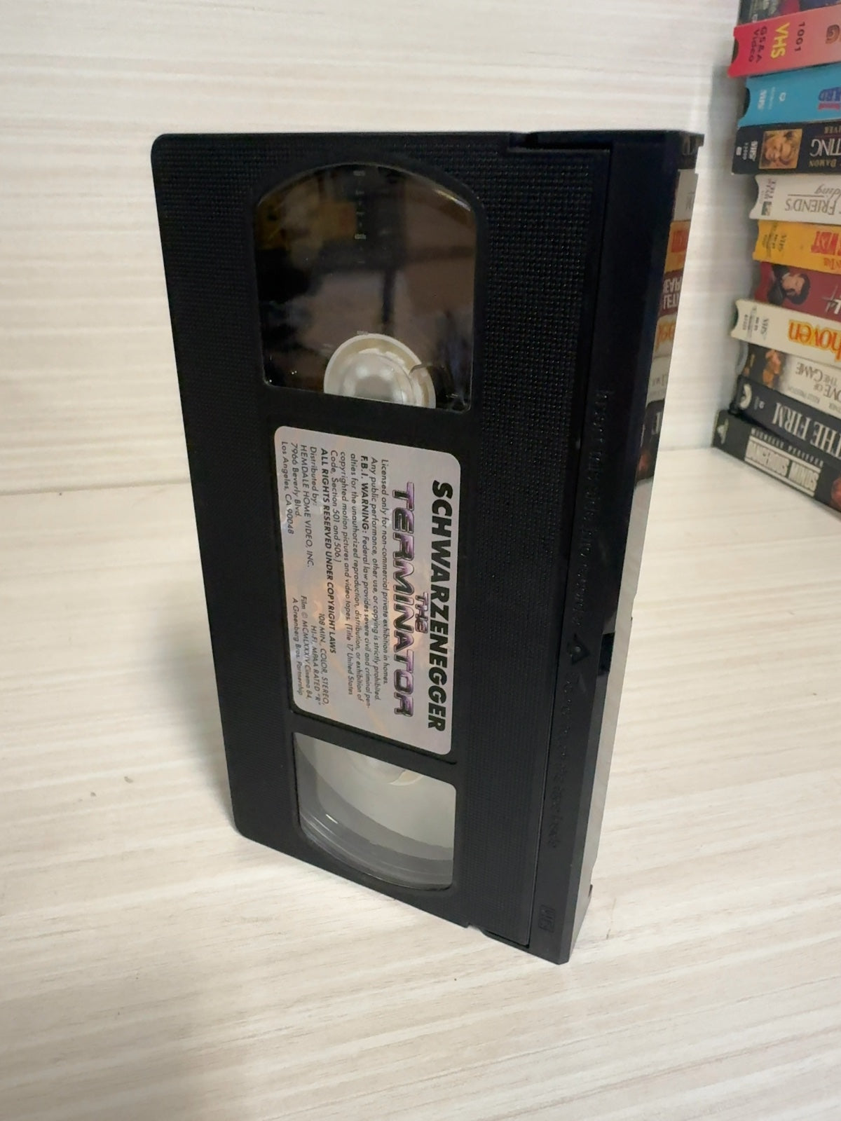 The Terminator (VHS, 1991) Arnold Schwarzenegger Hemdale Very Good
