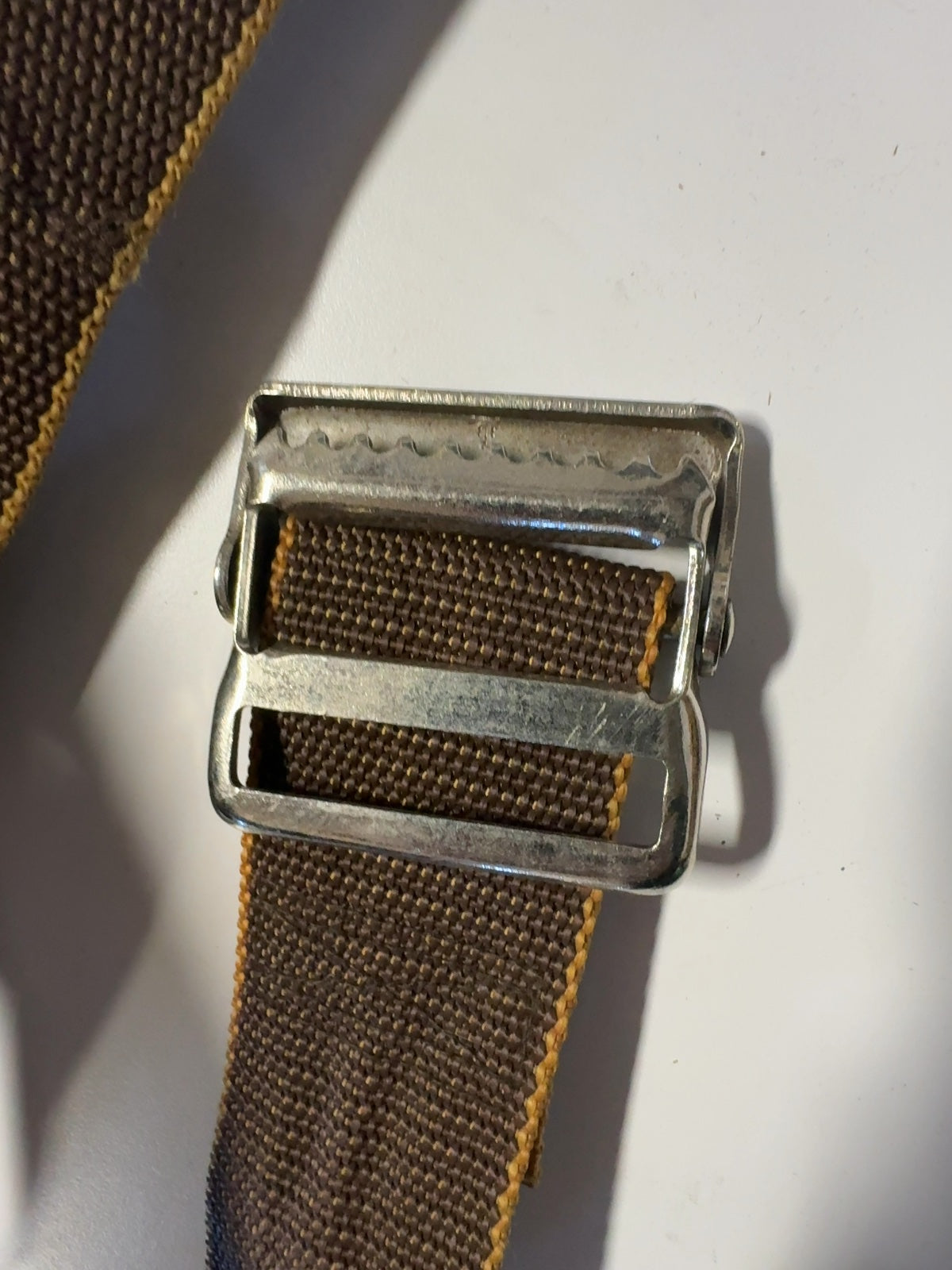 Set of 5 Vintage Travel Luggage Straps 60" Nylon Webbing with Metal Cinch Buckles