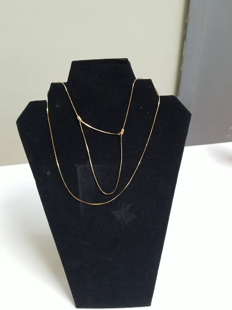 Stunning Delicate Vintage Gold-Tone Chain Necklace 18 Inch
